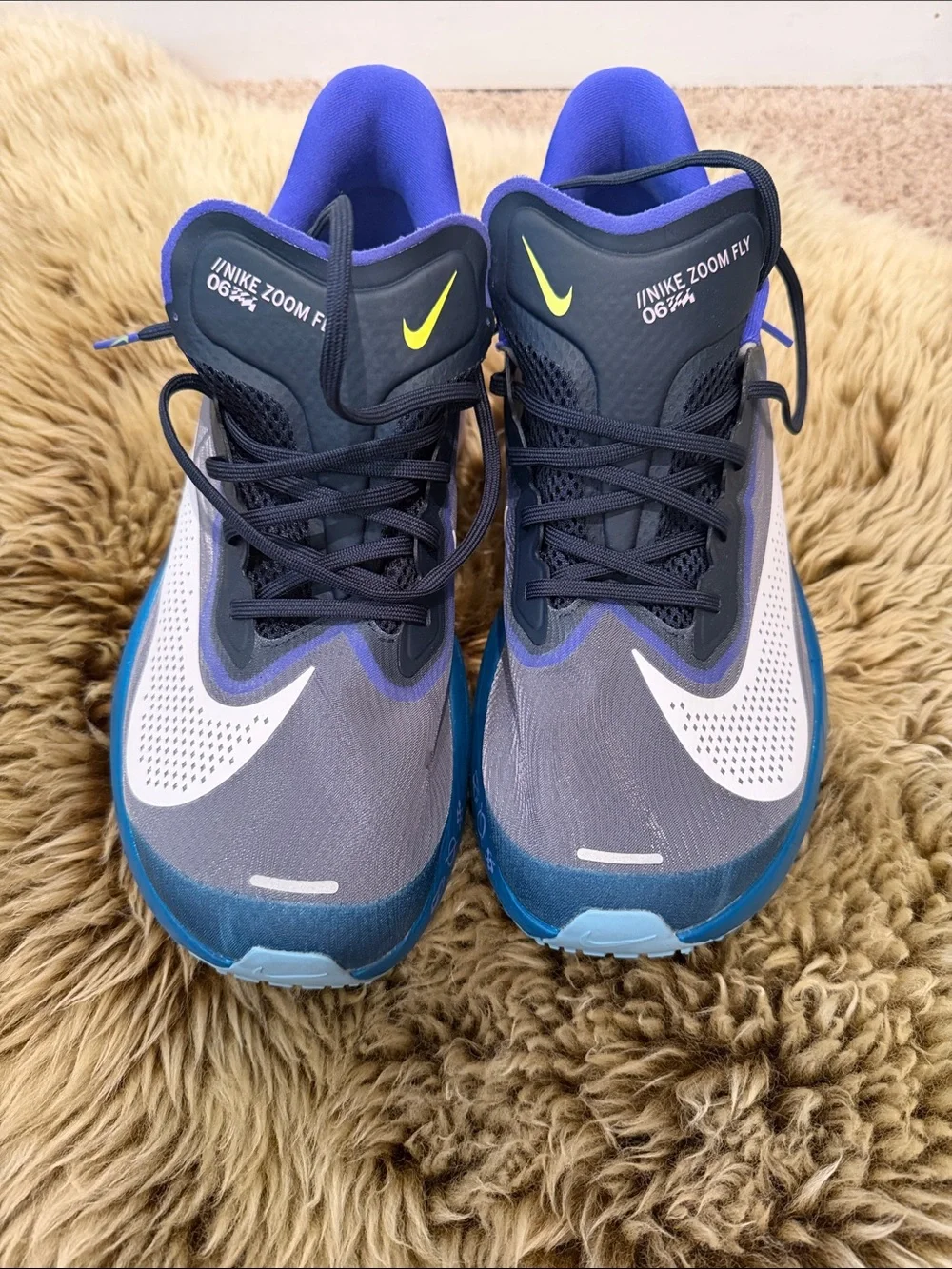 Nike ZoomX Mens Running Shoes - Purple/Blue/White